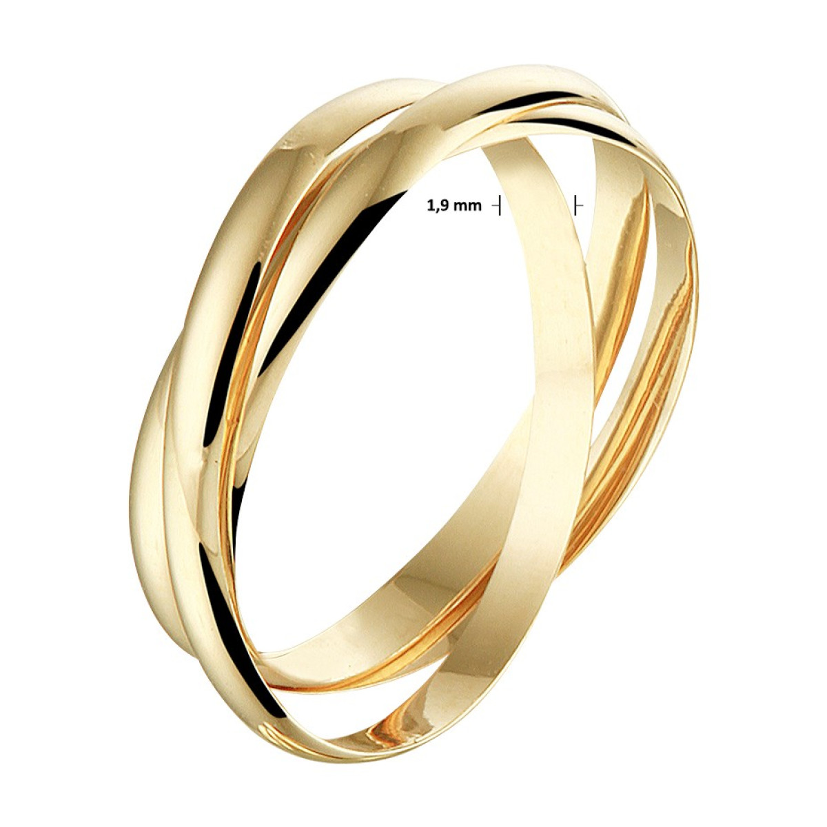 Mooie ring 14-karaat goud