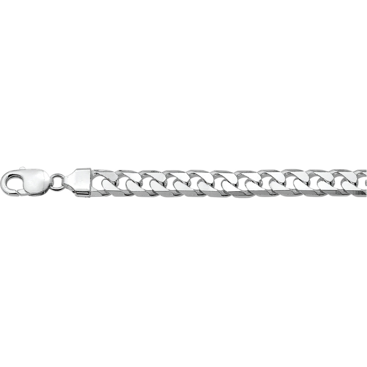 Mooie schakelarmband van zilver gourmetschakel 7.5 mm