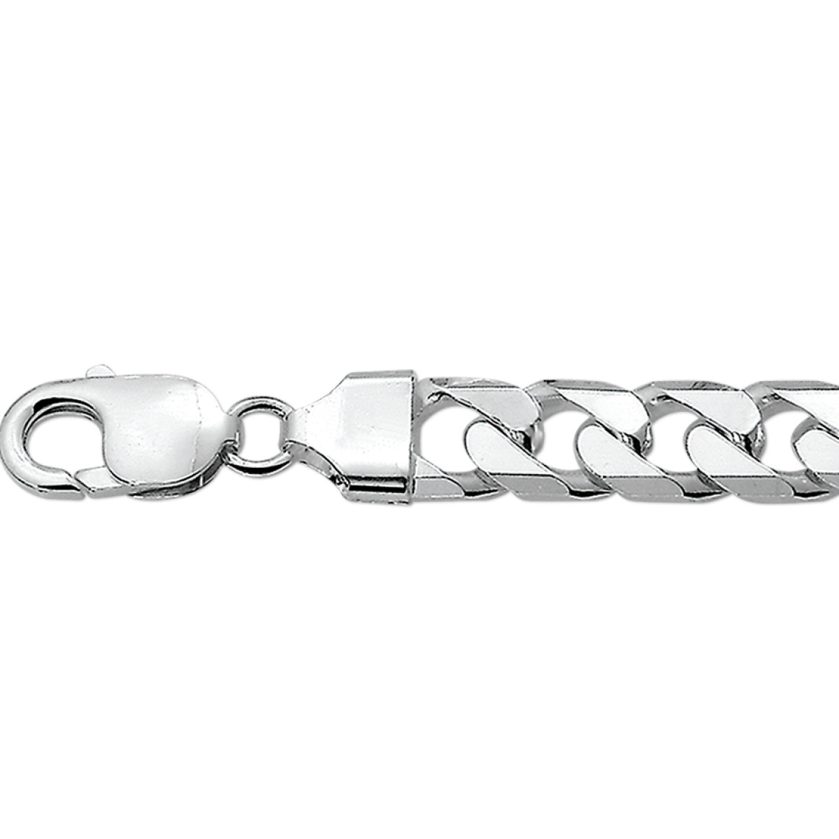 Mooie schakelarmband van zilver gourmetschakel 7.5 mm