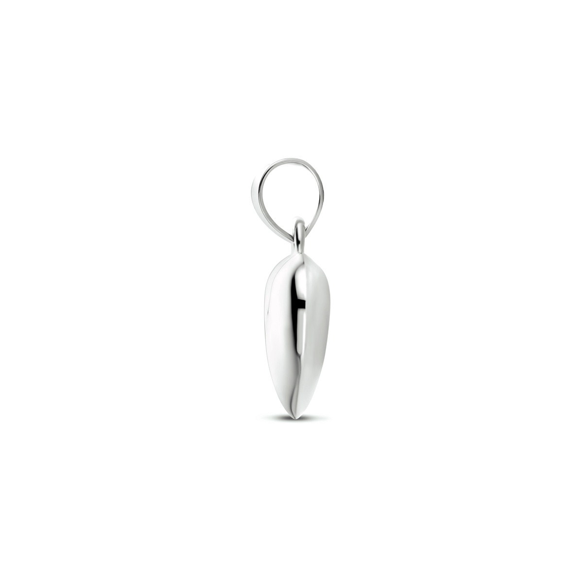 Mooie witgouden hartjes hanger - 16 x 11 mm