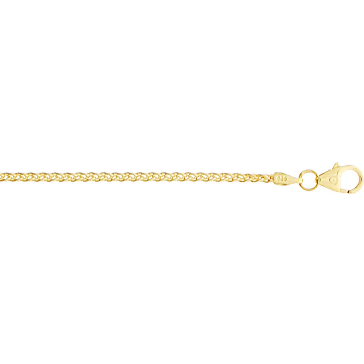 Palmier schakelarmband van goud 1.7 mm