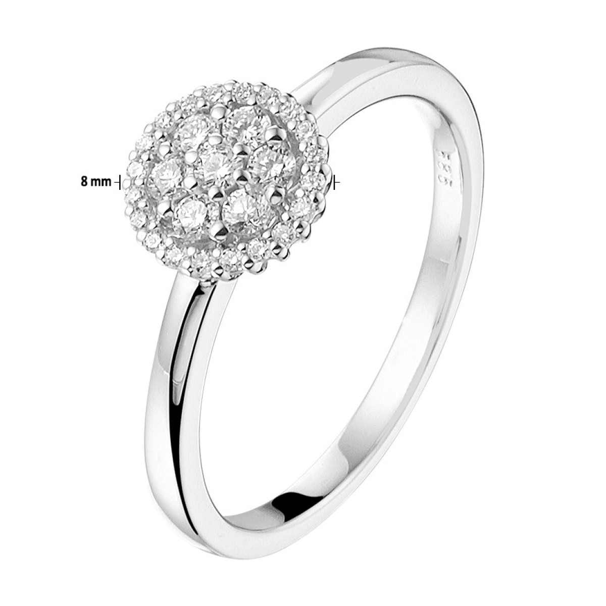 Ring diamant witgoud