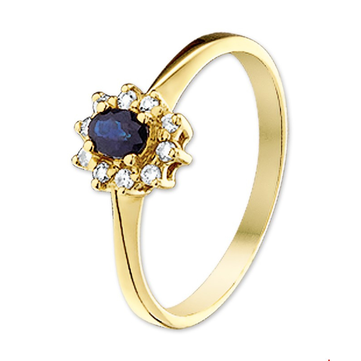 Ring edelsteen goud saffier