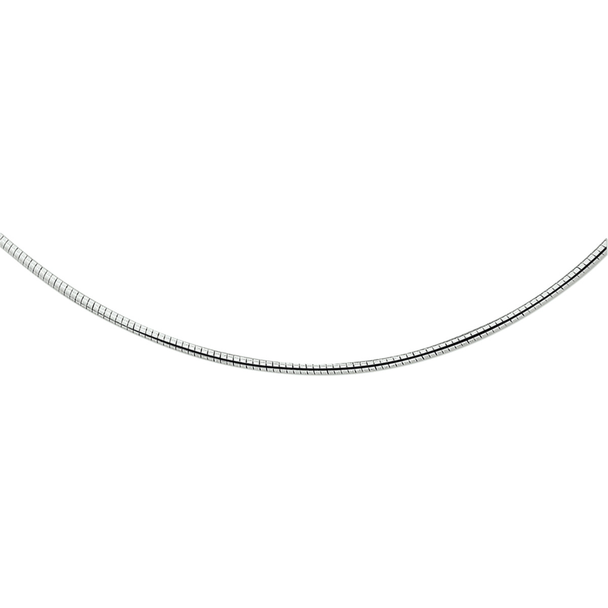 Ronde omega ketting zilver 2.25 mm