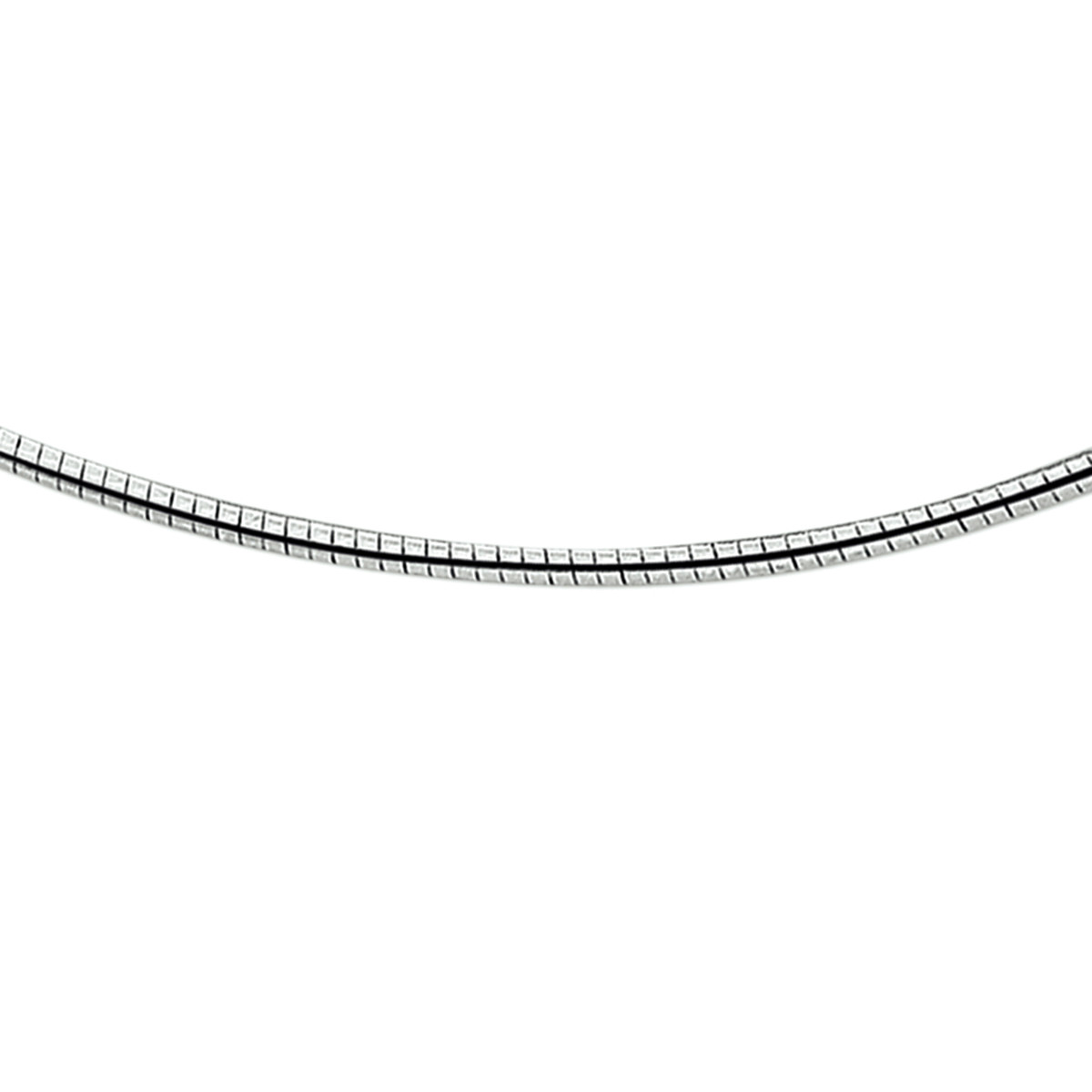 Ronde omega ketting zilver 2.25 mm