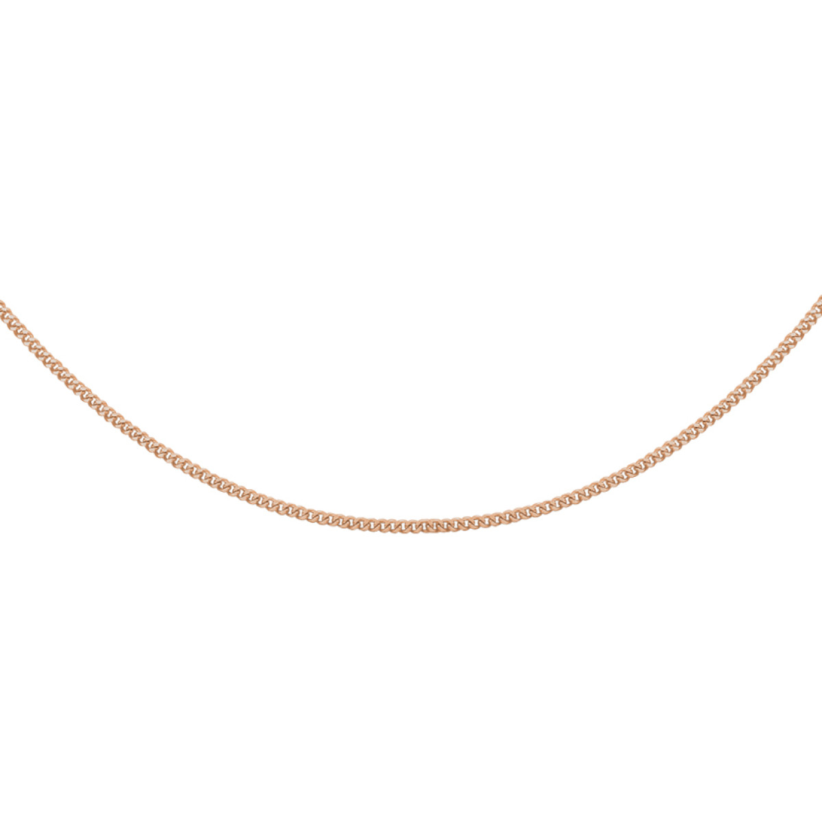 Roségouden gourmet ketting 1.2 mm