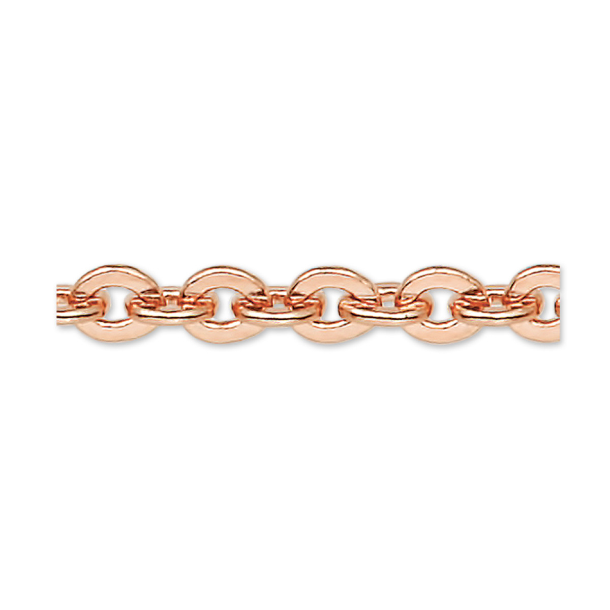 Roségouden ketting ankerschakel 1.2 mm