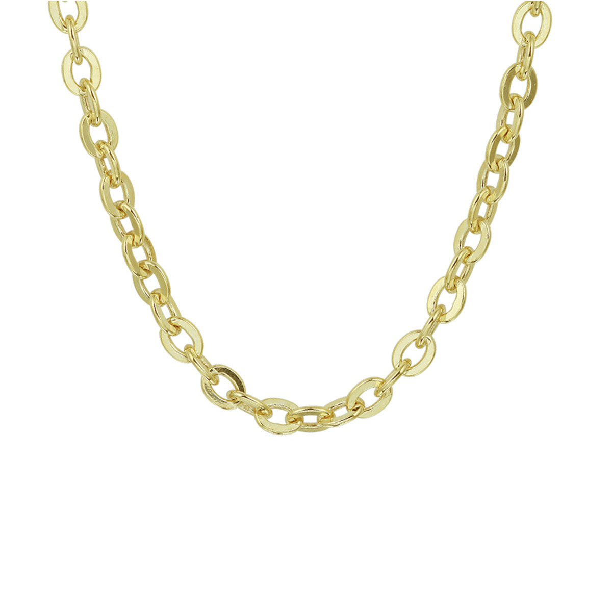 Zilgold schakelketting ankerschakel 5 mm - lengte 45 cm