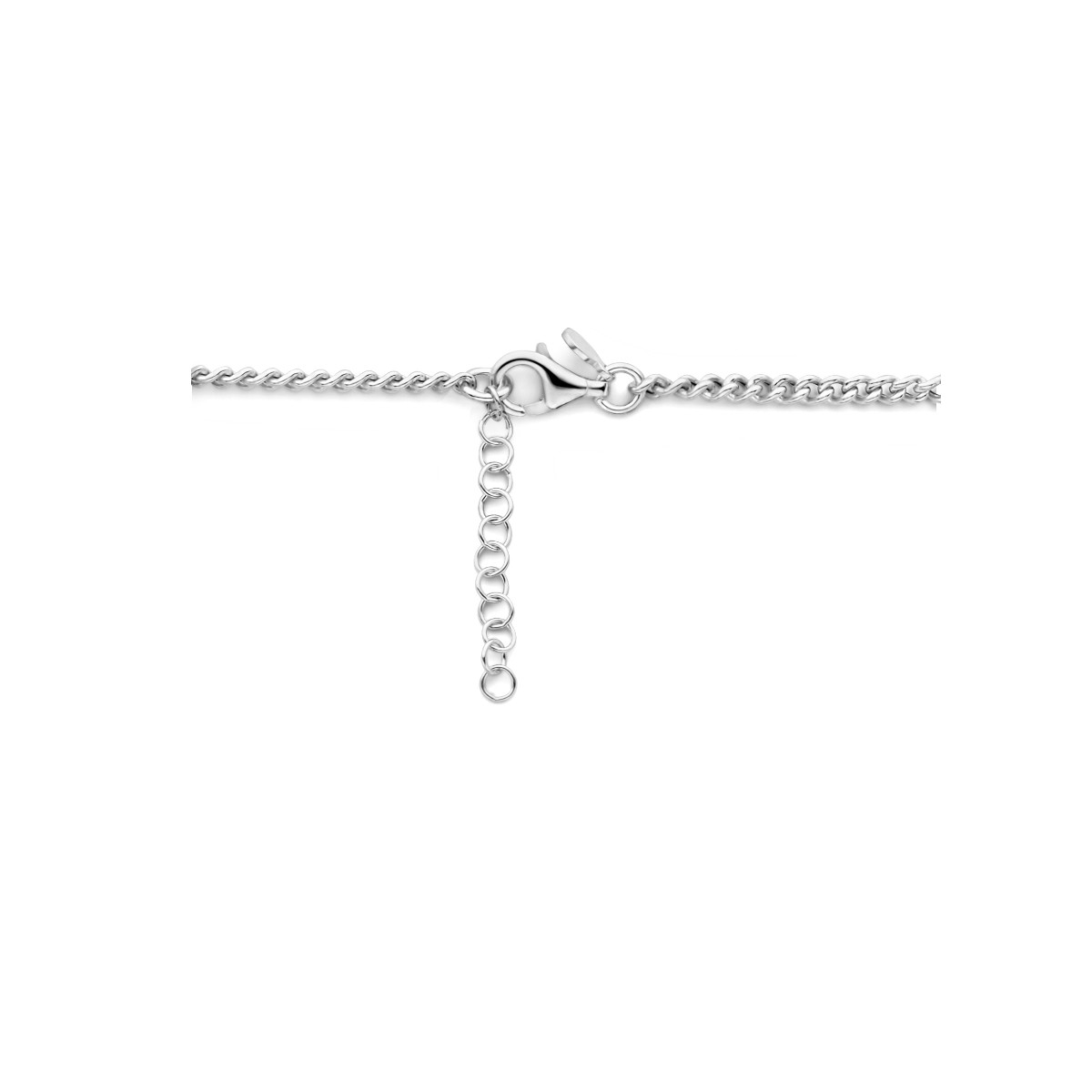 Schakelketting met paperclip en gourmet schakel- Lengte 42 + 3 cm