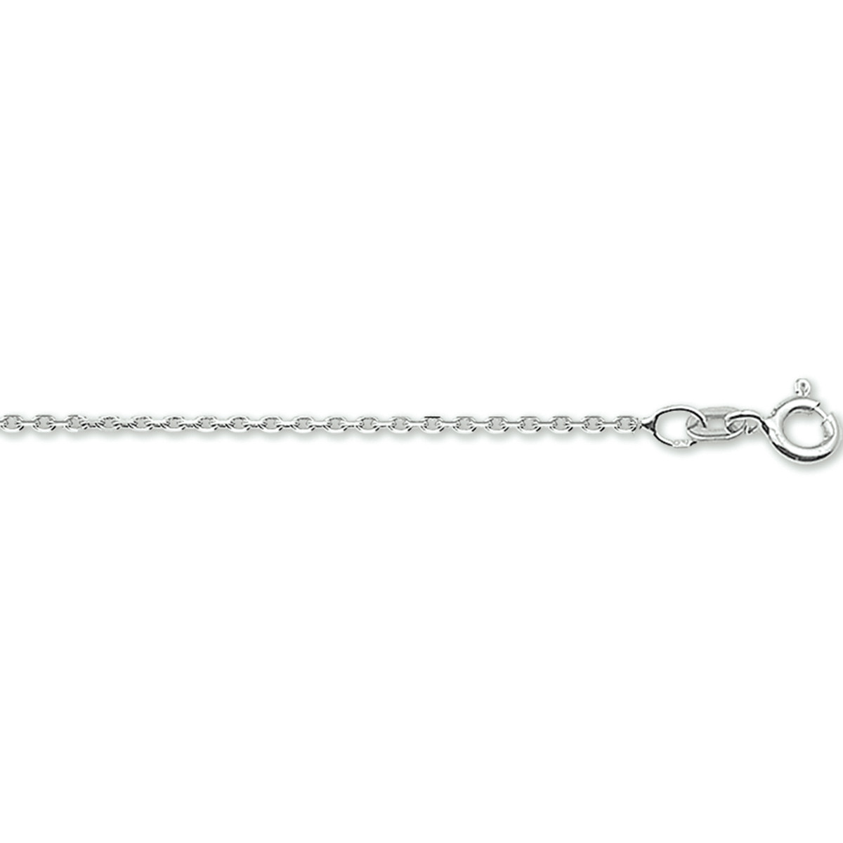 Schakelketting witgoud anker 1.3 mm
