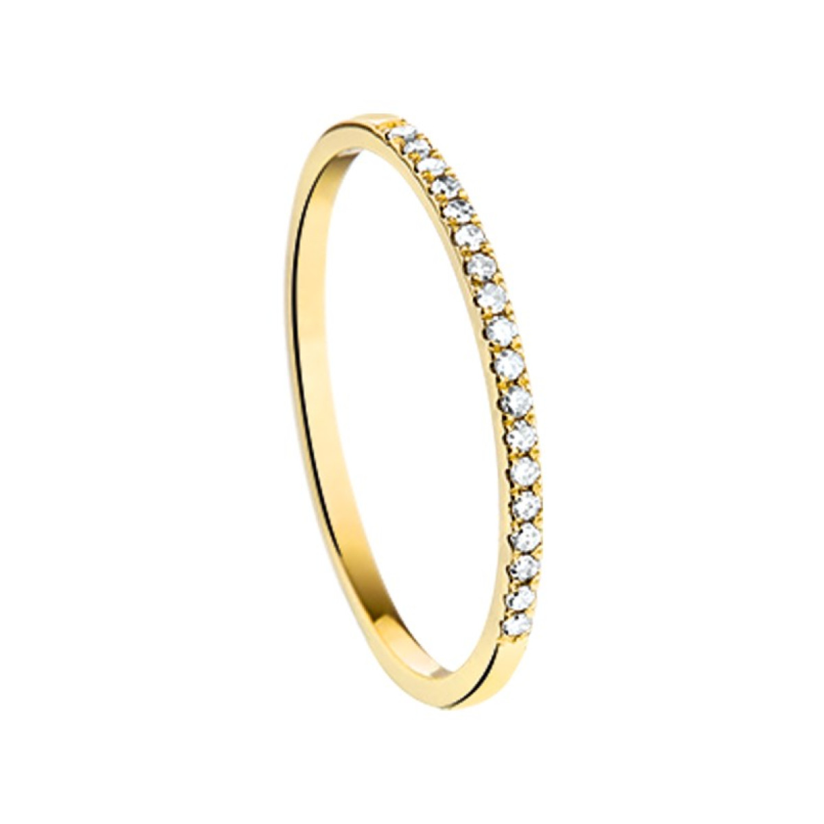 Gouden diamanten ring 0.09 crt