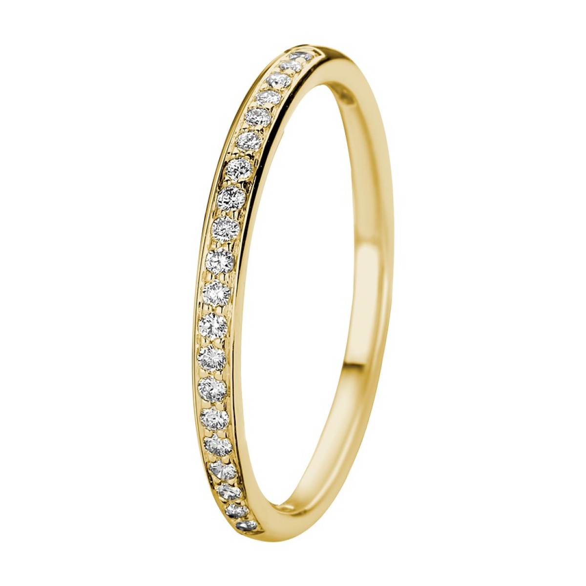 Gouden ring diamanten 0.13 crt