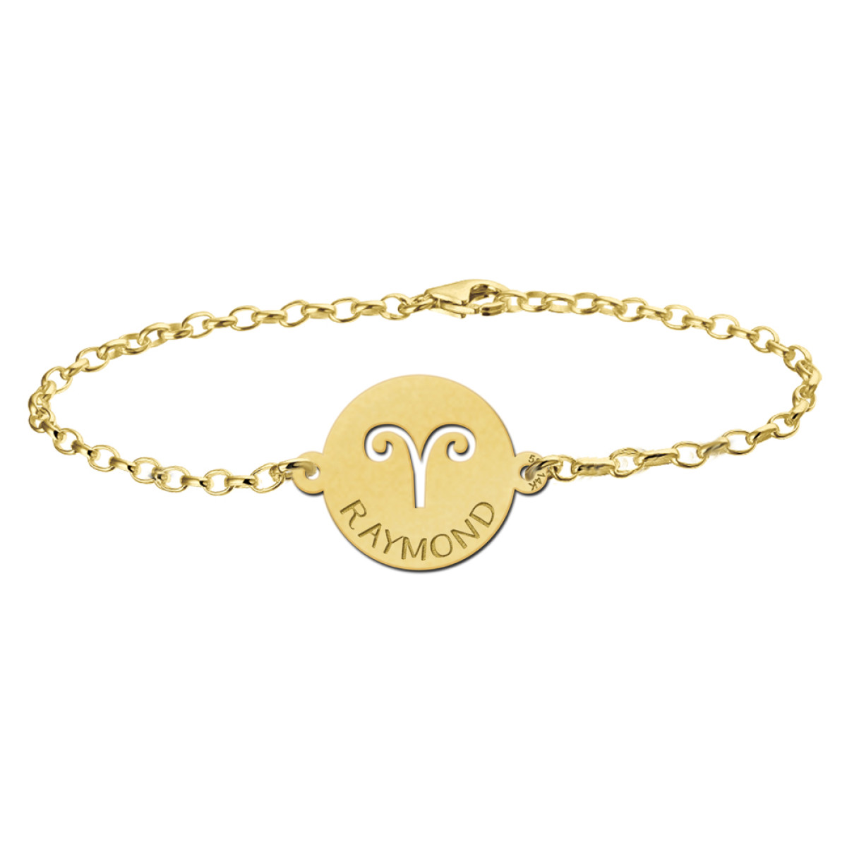 Sterrenbeeld armband met naam 14-karaat goud - Names4ever