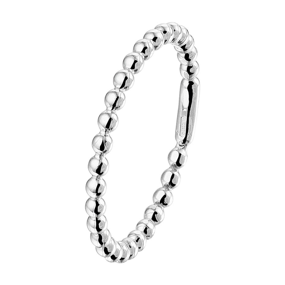 Trendy aanschuifring witgoud van 2 mm