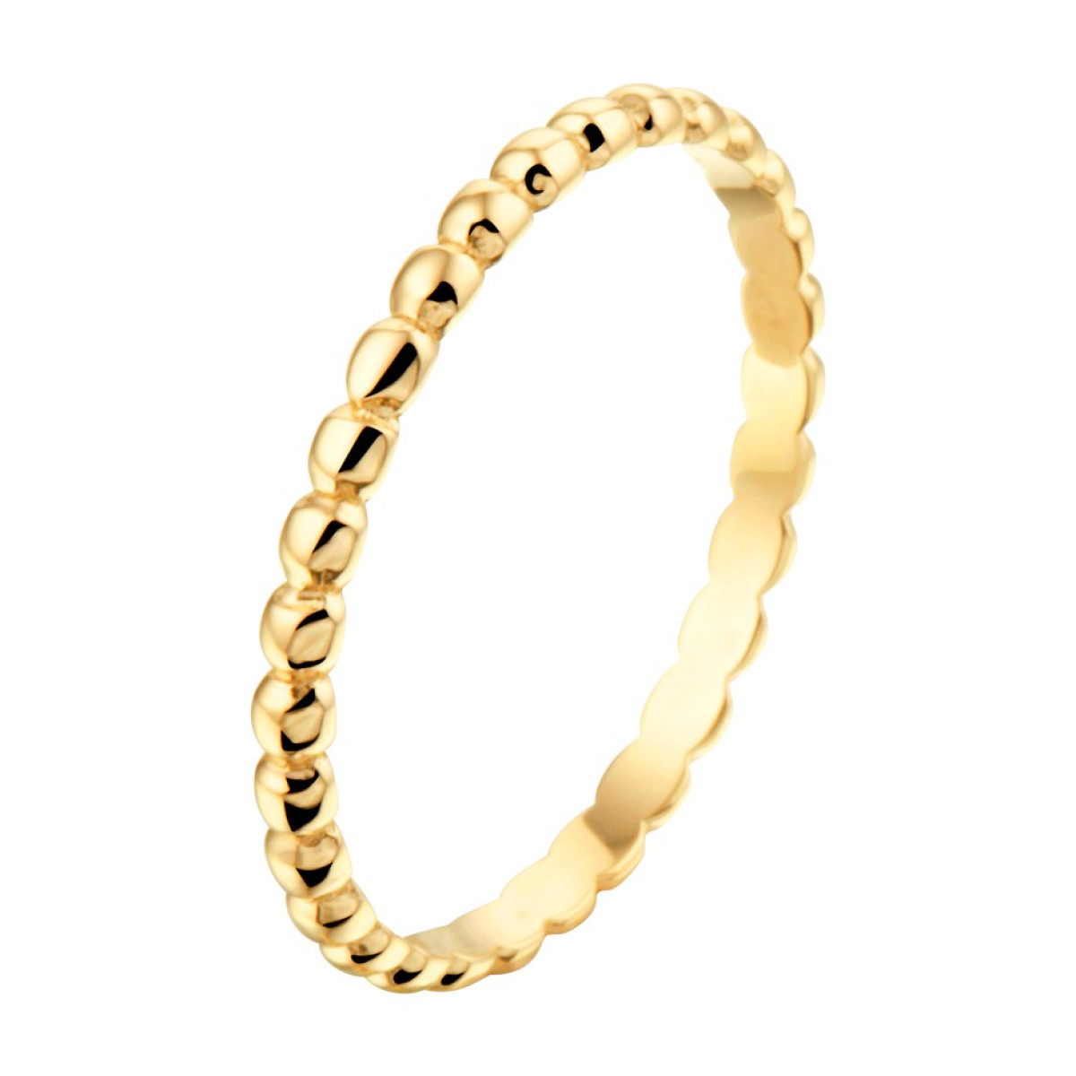 Trendy gouden aanschuifring van 2 mm