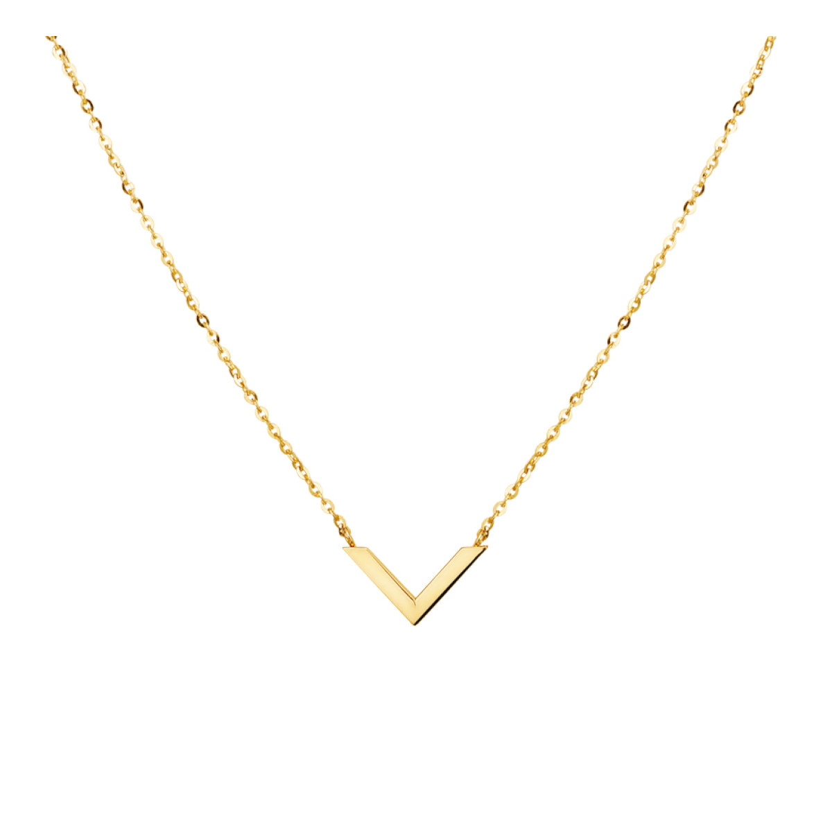 V ketting goud