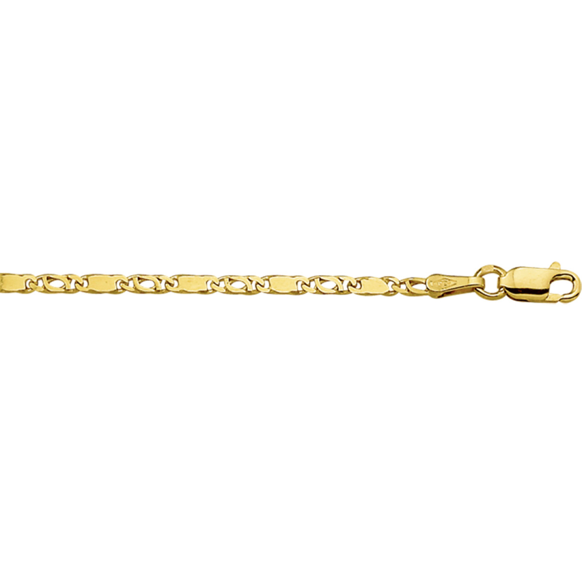 Valkenoog schakelarmband van goud 2.1 mm