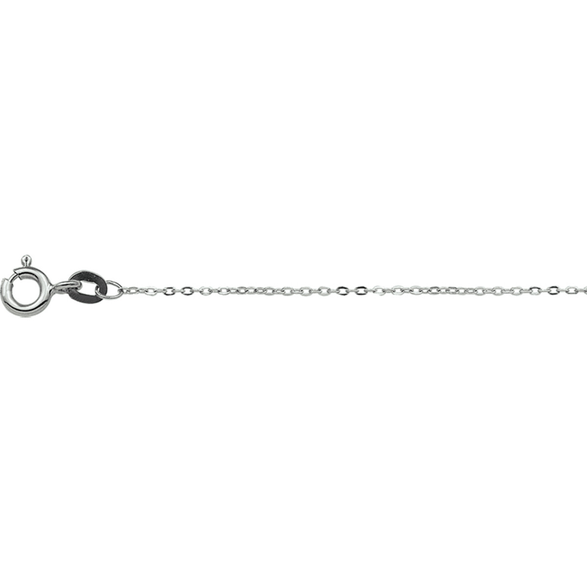 Witgouden anker ketting 1 mm - lengte 41-45 cm