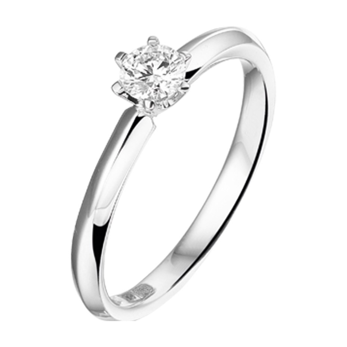 Witgouden diamanten ring 0.25 crt