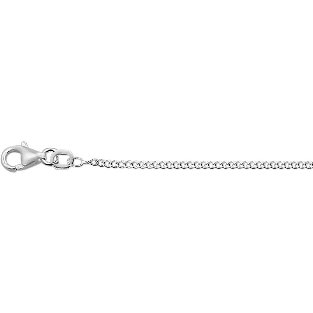 Witgouden gourmet ketting 1.4 mm -41-43-45 cm