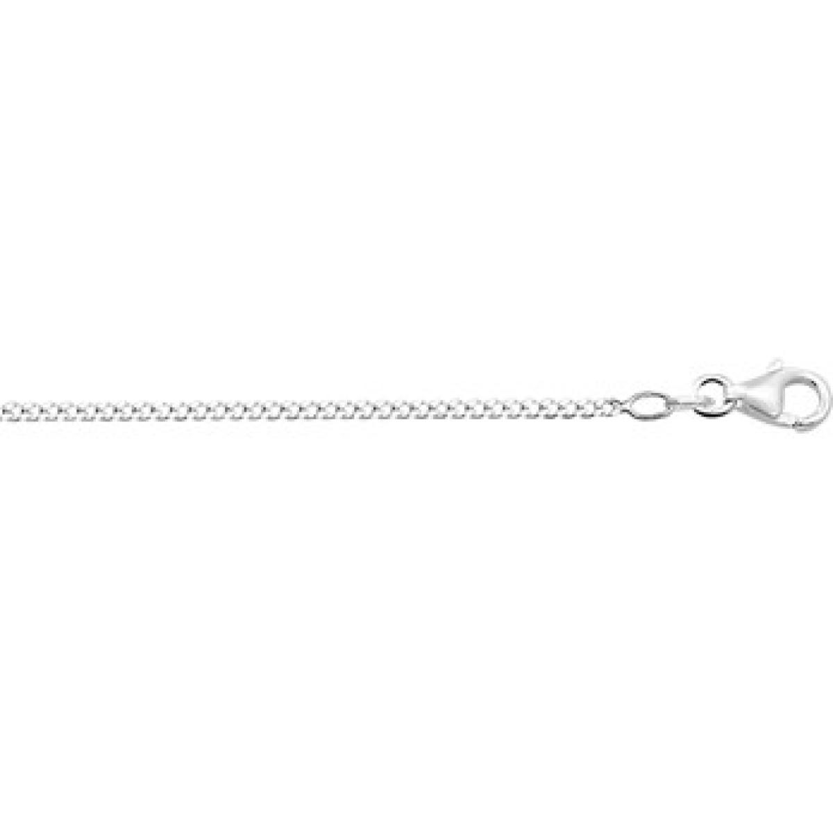 Witgouden gourmet ketting 1.4 mm