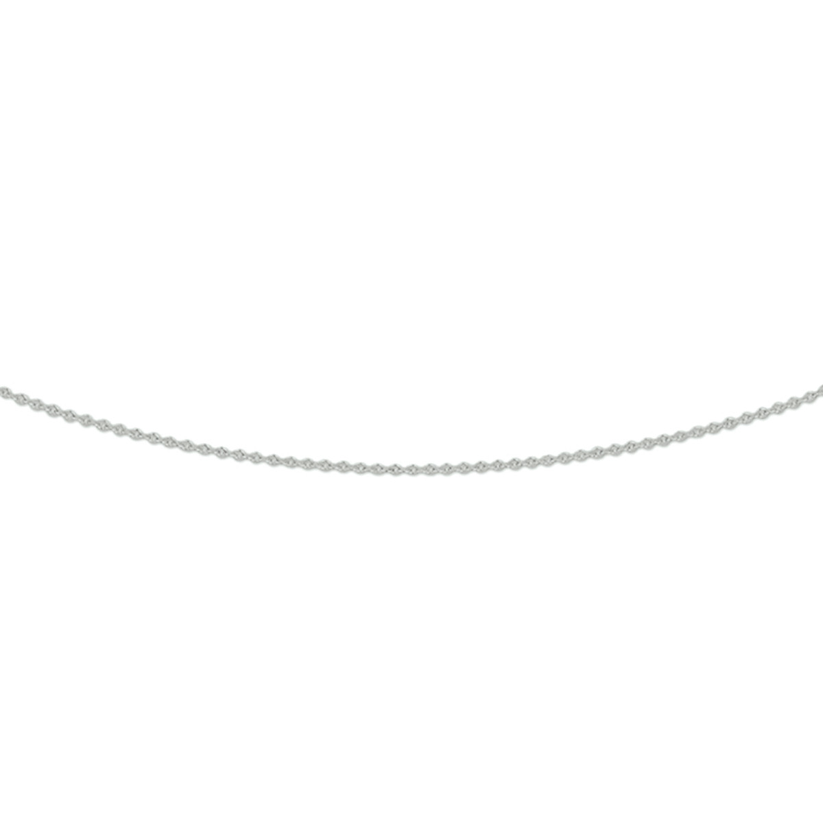 Witgouden ketting met ankerschakel 0.8 mm 