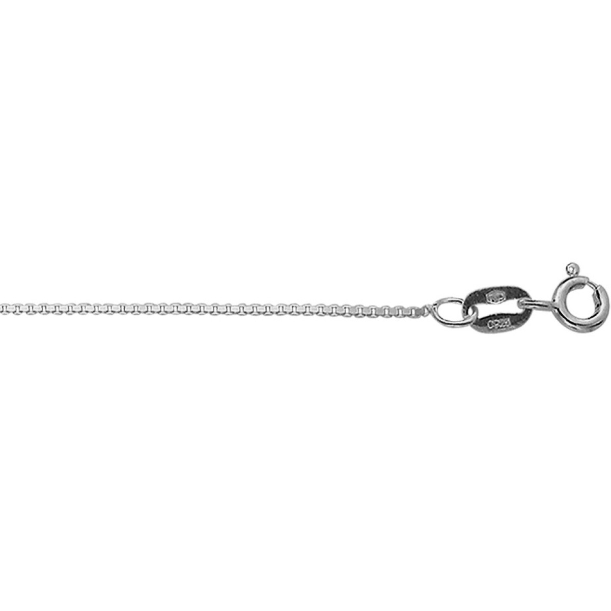 Witgouden Venetiaanse ketting 0.8 mm dik