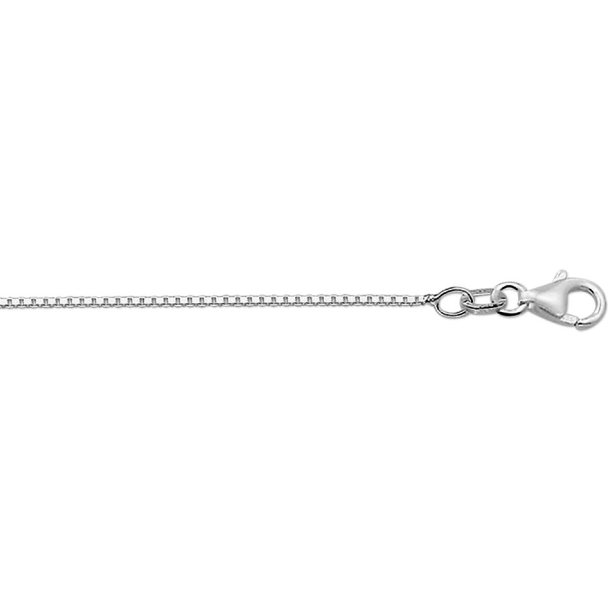 Witgouden Venetiaanse ketting 1.1 mm dik