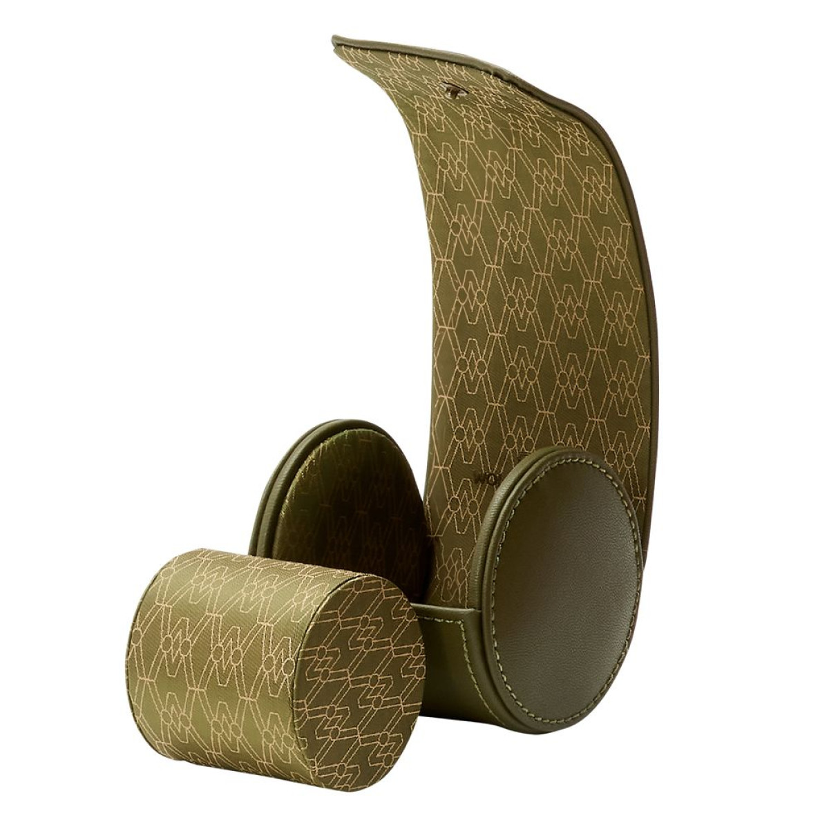 WOLF1834 Earth 190841 groene watch roll van vegan appelleer met druksluiting - voor 1 horloge
