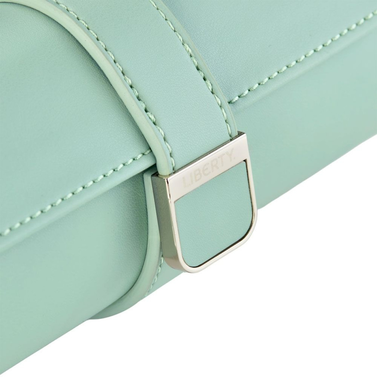 WOLF1834 Liberty 381551 groene watch roll - voor 3 horloges met multicolor Julia bloemenpatroon - voor 3 horloges