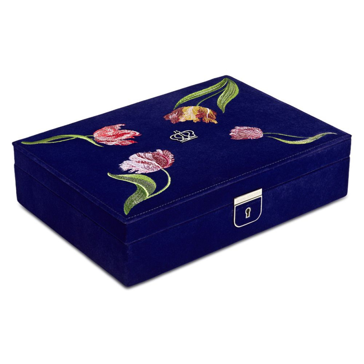 WOLF1834 Royal Asscher medium jewelry box met tulpen