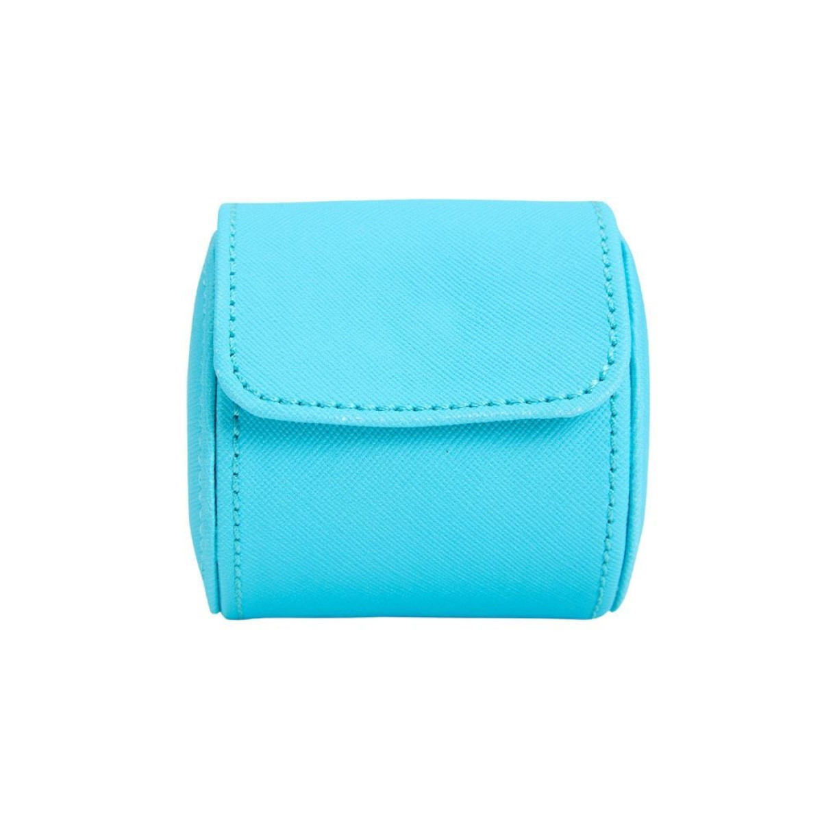 WOLF1834 Tutti Frutti 680124 watch roll van blauw vegan leer met verstelbare sluiting - voor 1 horloge