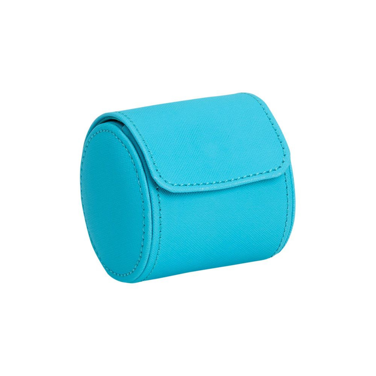 WOLF1834 Tutti Frutti 680124 watch roll van blauw vegan leer met verstelbare sluiting - voor 1 horloge