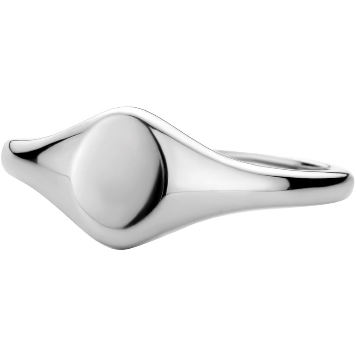 Zegelring dames zilver