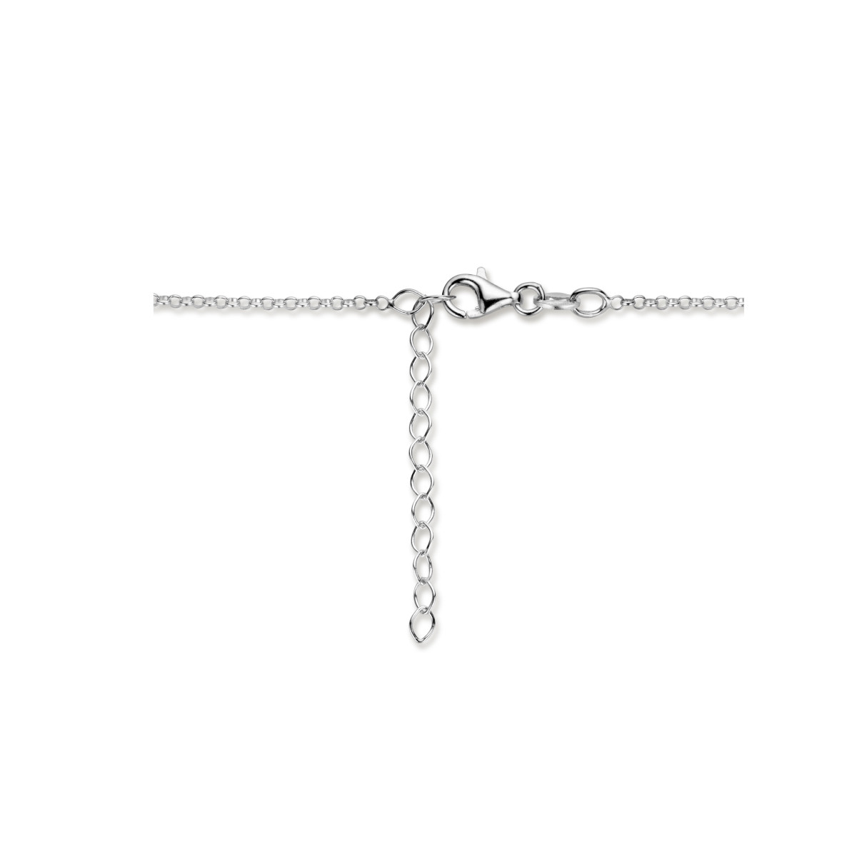 Zilveren 925 ketting met slang hanger 1.7 mm breed - Lengte 41 cm-45 cm
