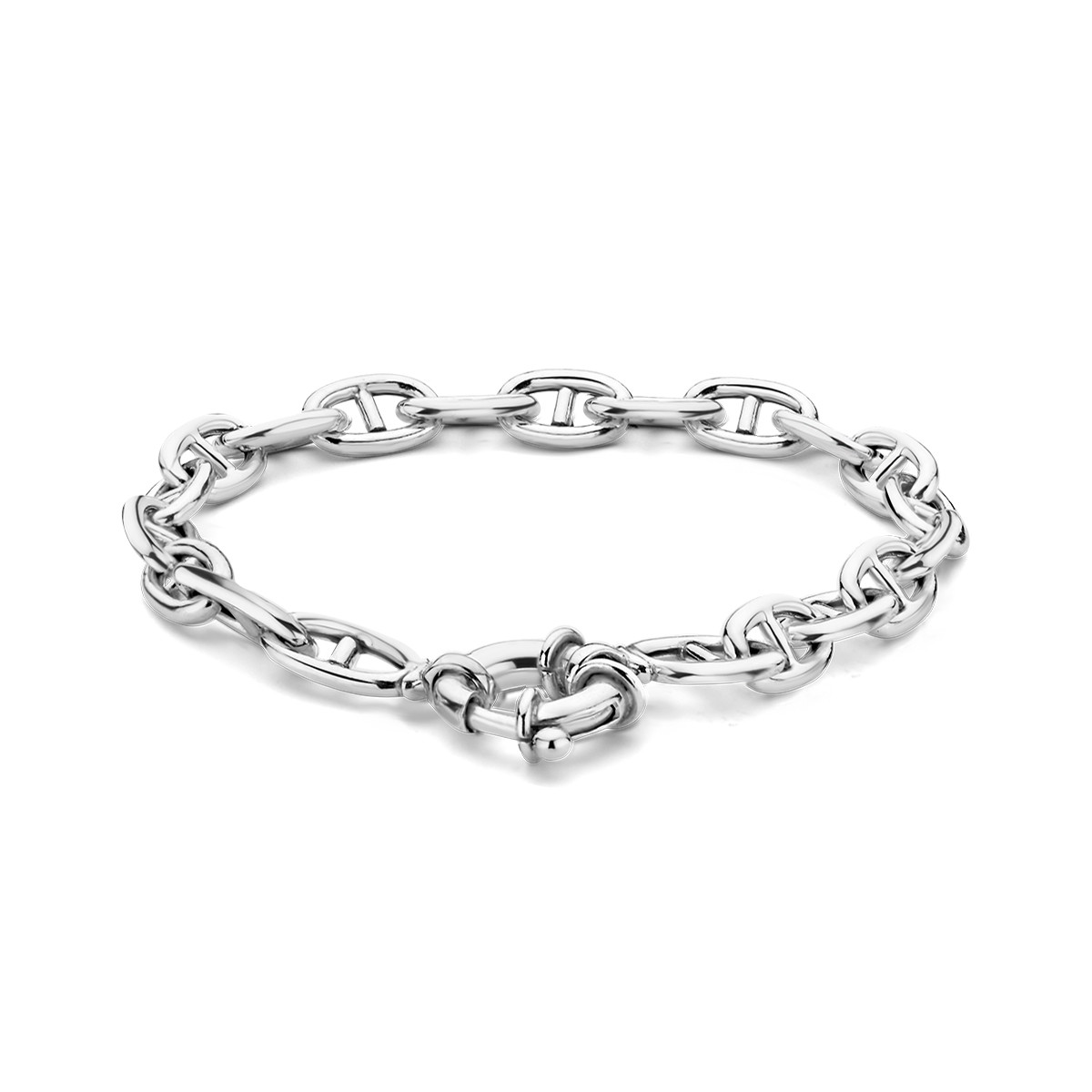 Zilveren anker armband 7.1 mm gerhodineerd - Lengte 19 cm