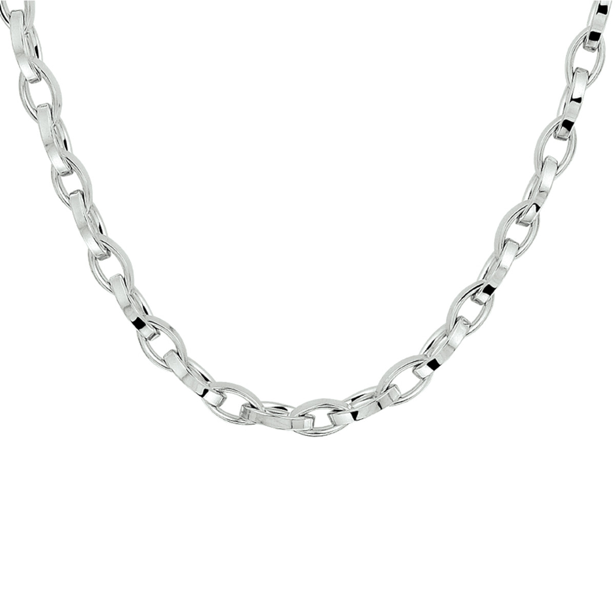 Zilveren anker ketting 5.2 mm - lengte 45 cm