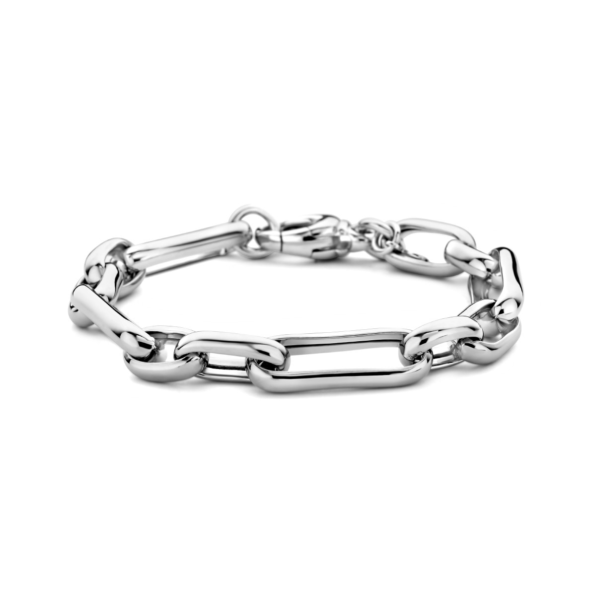 Zilveren armband met jasseronschakel 9.2 mm breed - Lengte 19.5 cm