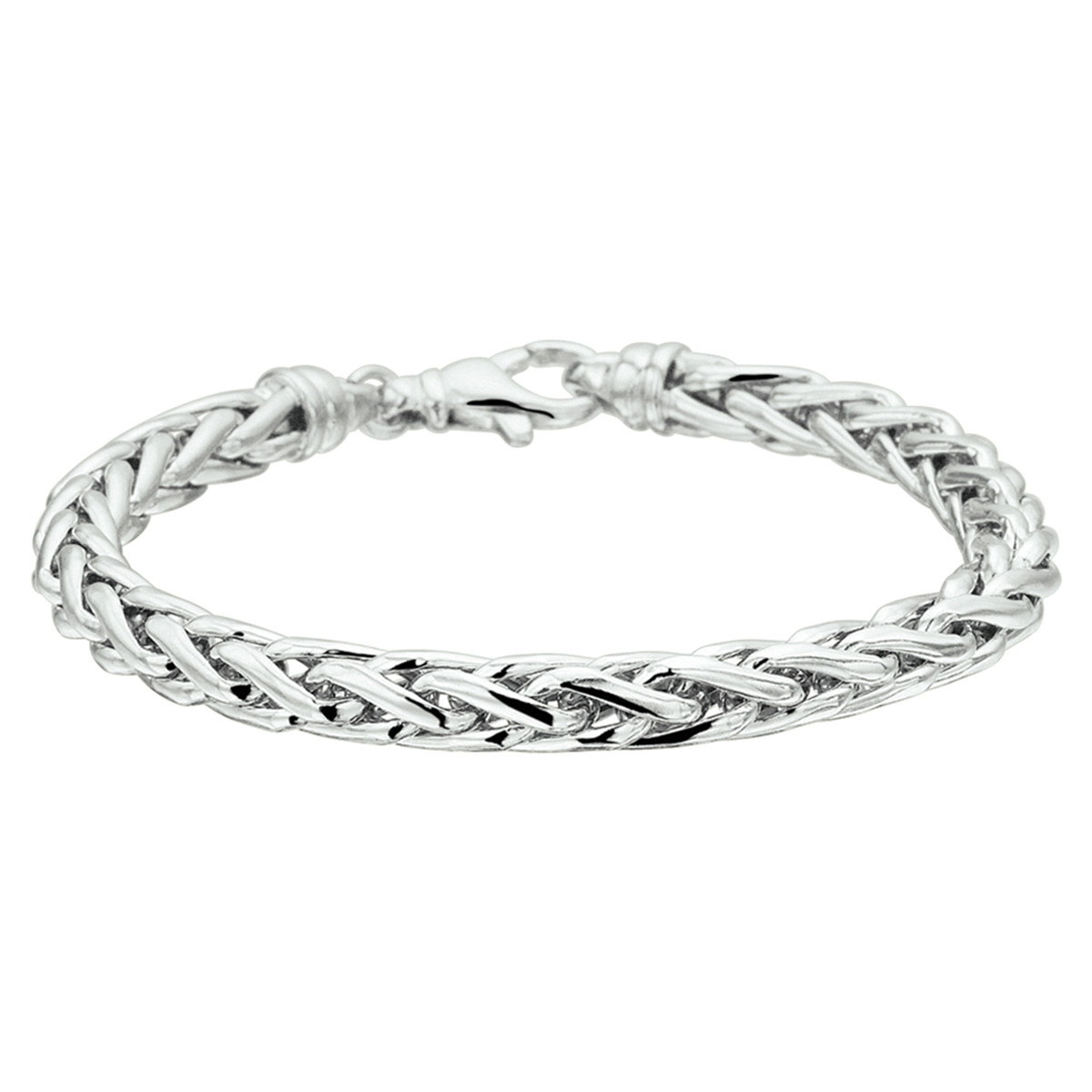 Zilveren armband met vossenstaart schakel 6.0 mm - Lengte 19 cm