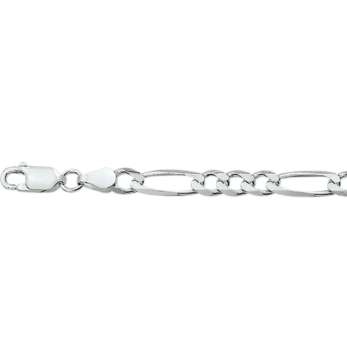 Zilveren figaro ketting 4.5 mm