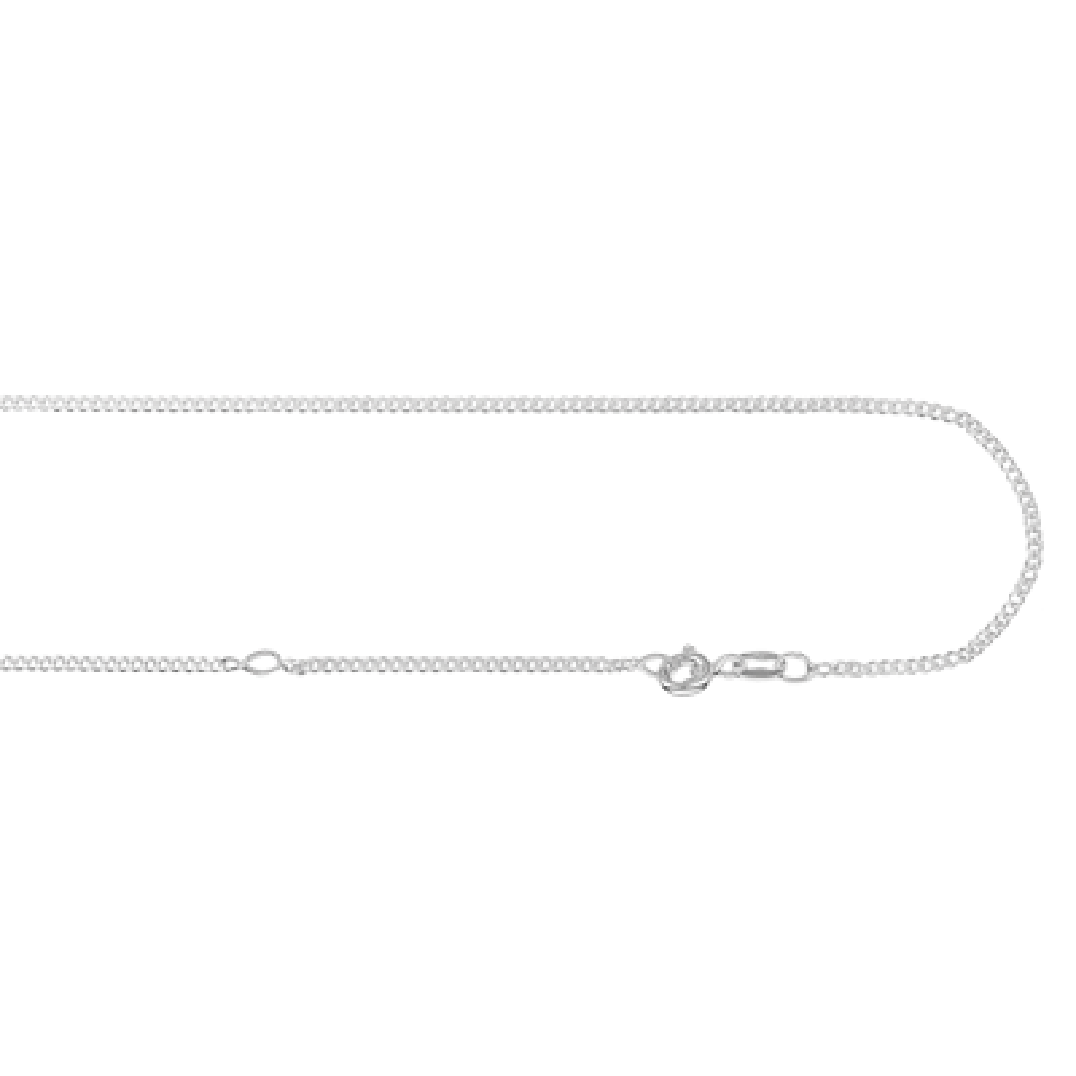 Zilveren gourmet ketting 1.0 mm - Lengte 45-50 cm