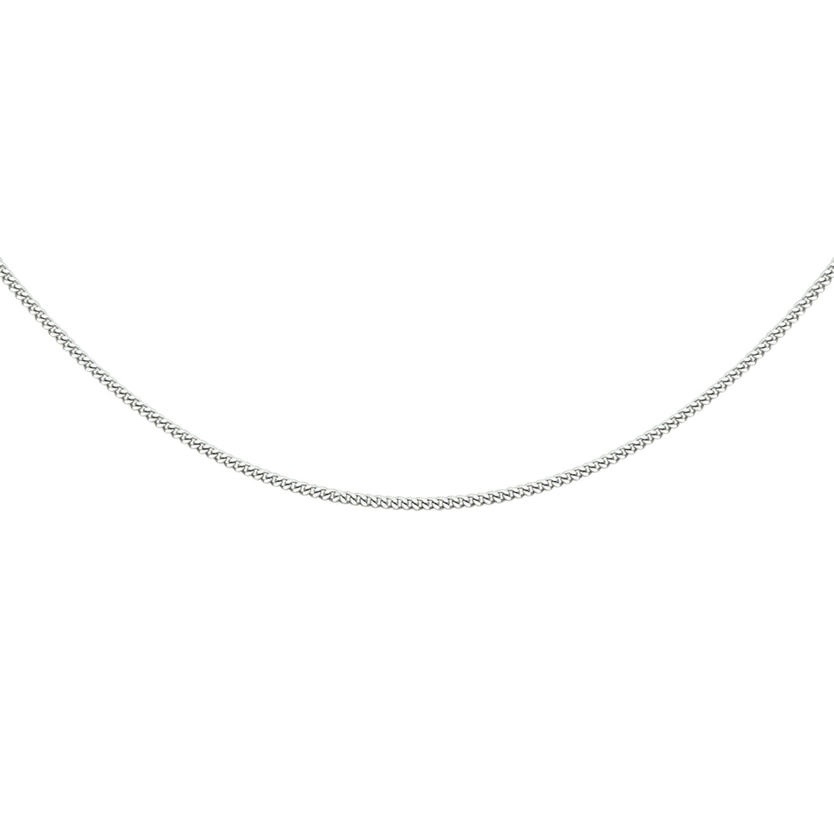 Zilveren gourmet ketting 1.2 mm 41 + 4 cm