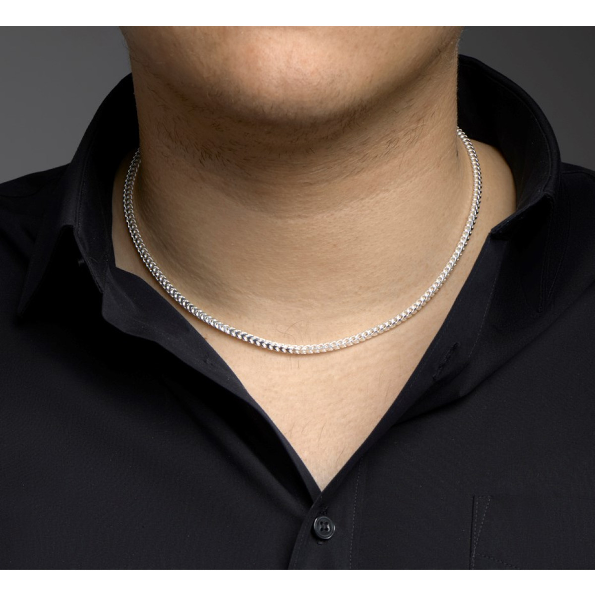 Zilveren gourmet ketting 3.0 mm