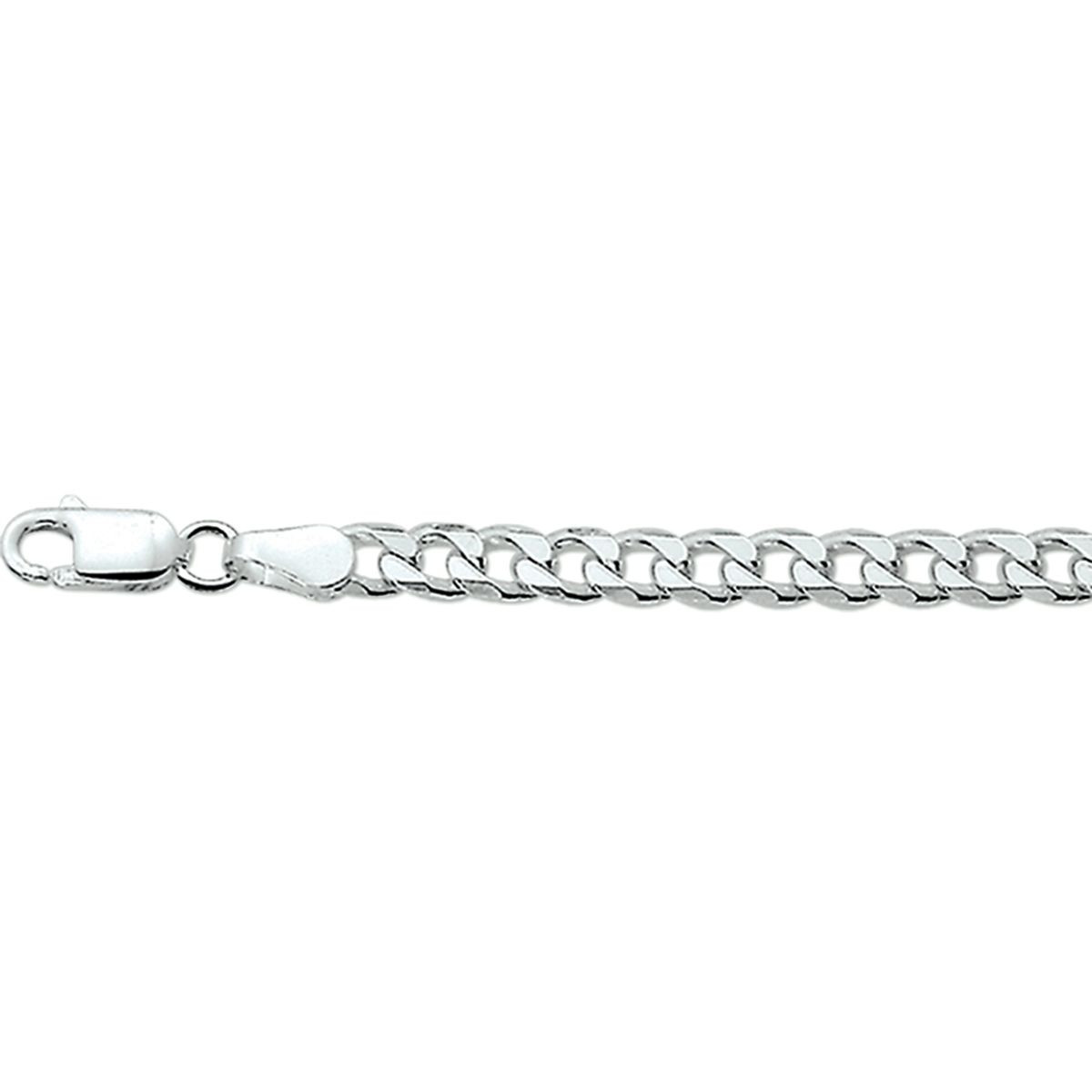Zilveren gourmet ketting 4.0 mm dik
