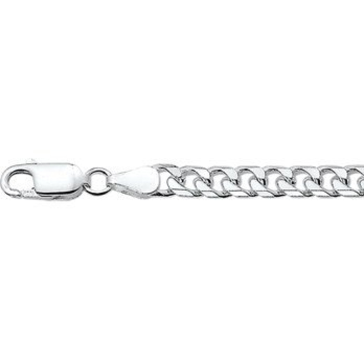 Zilveren gourmet ketting 5 mm