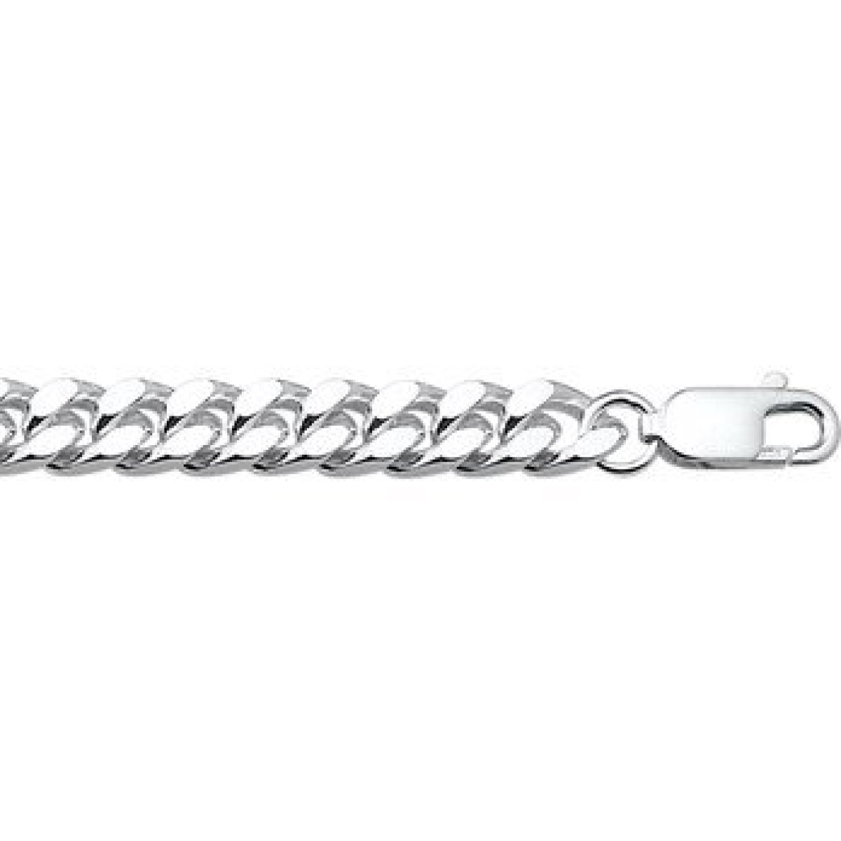Zilveren gourmet ketting 9 mm