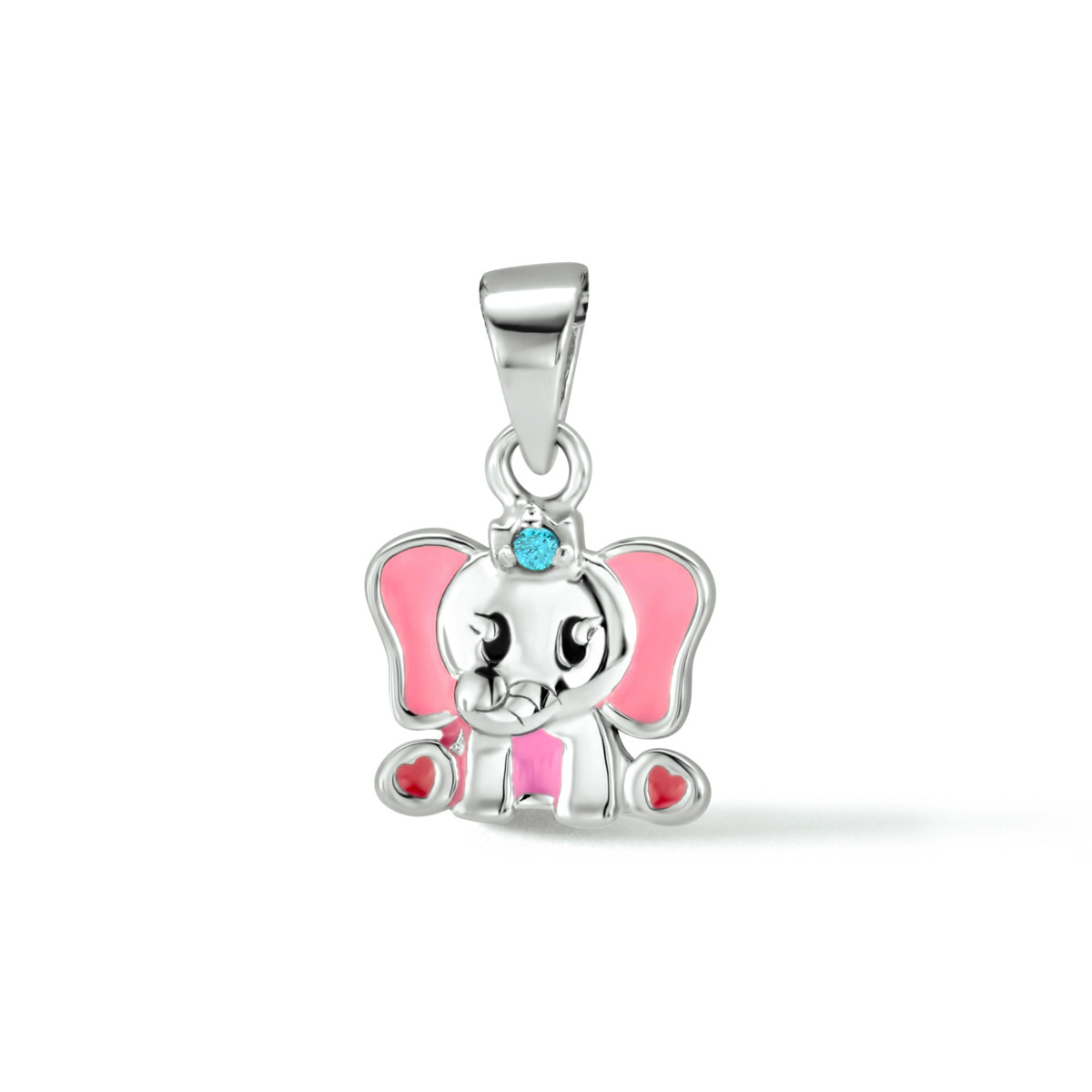 Zilveren hanger olifant