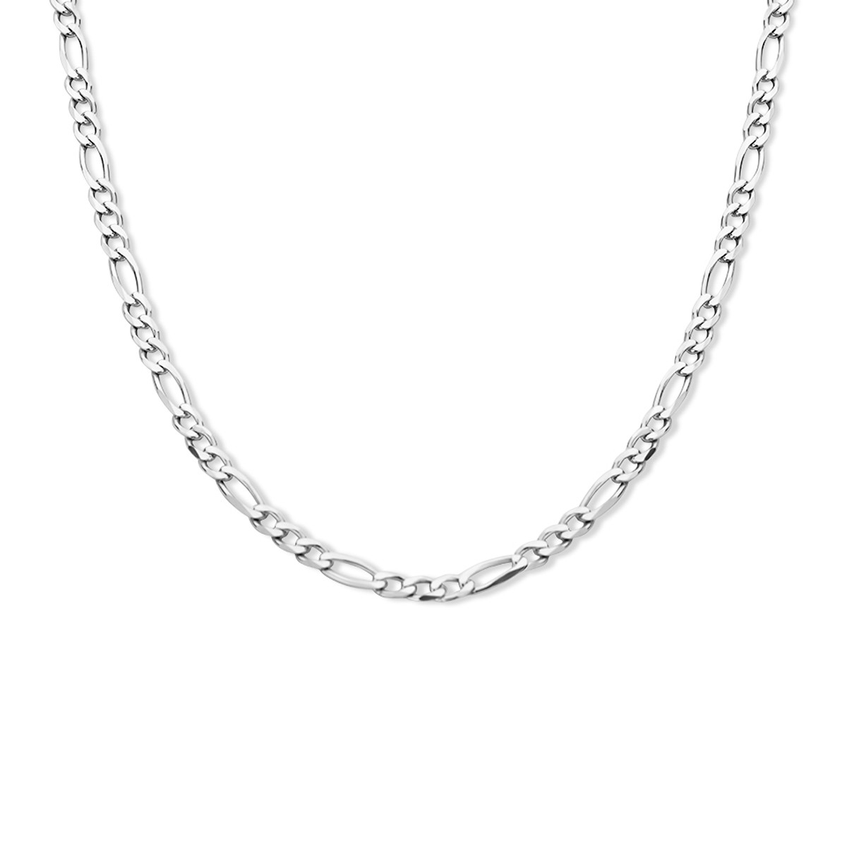 Zilveren ketting figaro 50 cm