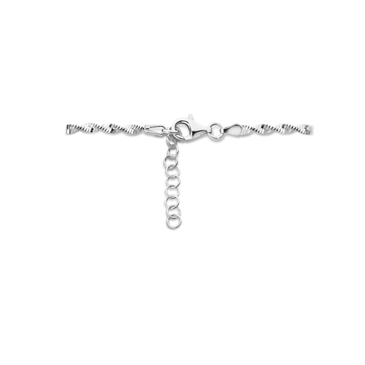 Zilveren ketting met fantasieschakel 2.7 mm - Lengte 42 + 3 cm