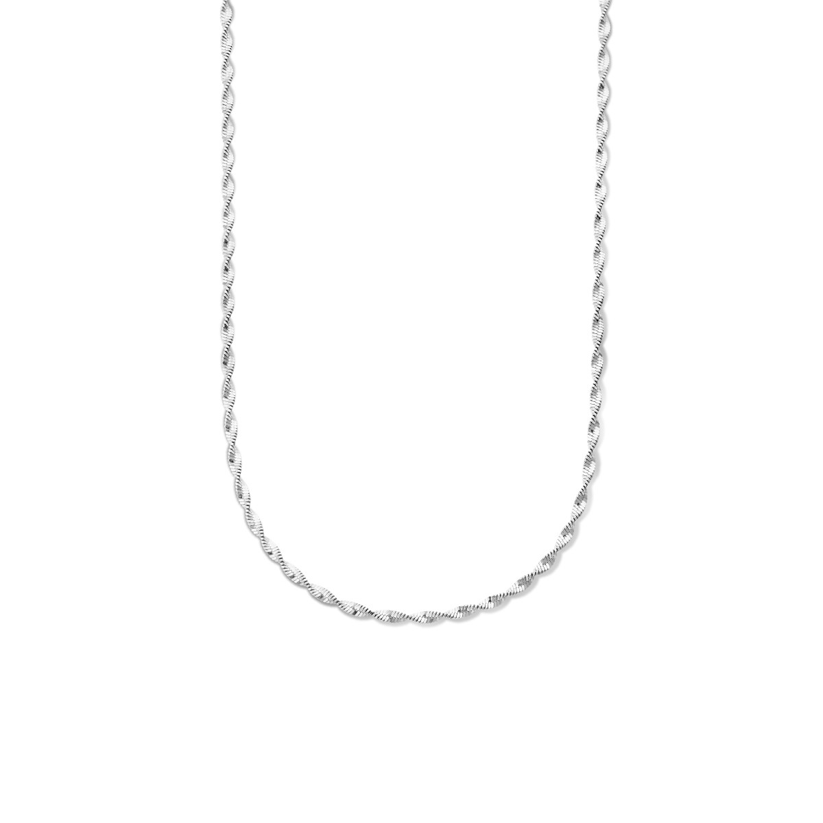 Zilveren ketting met fantasieschakel 2.7 mm - Lengte 42 + 3 cm